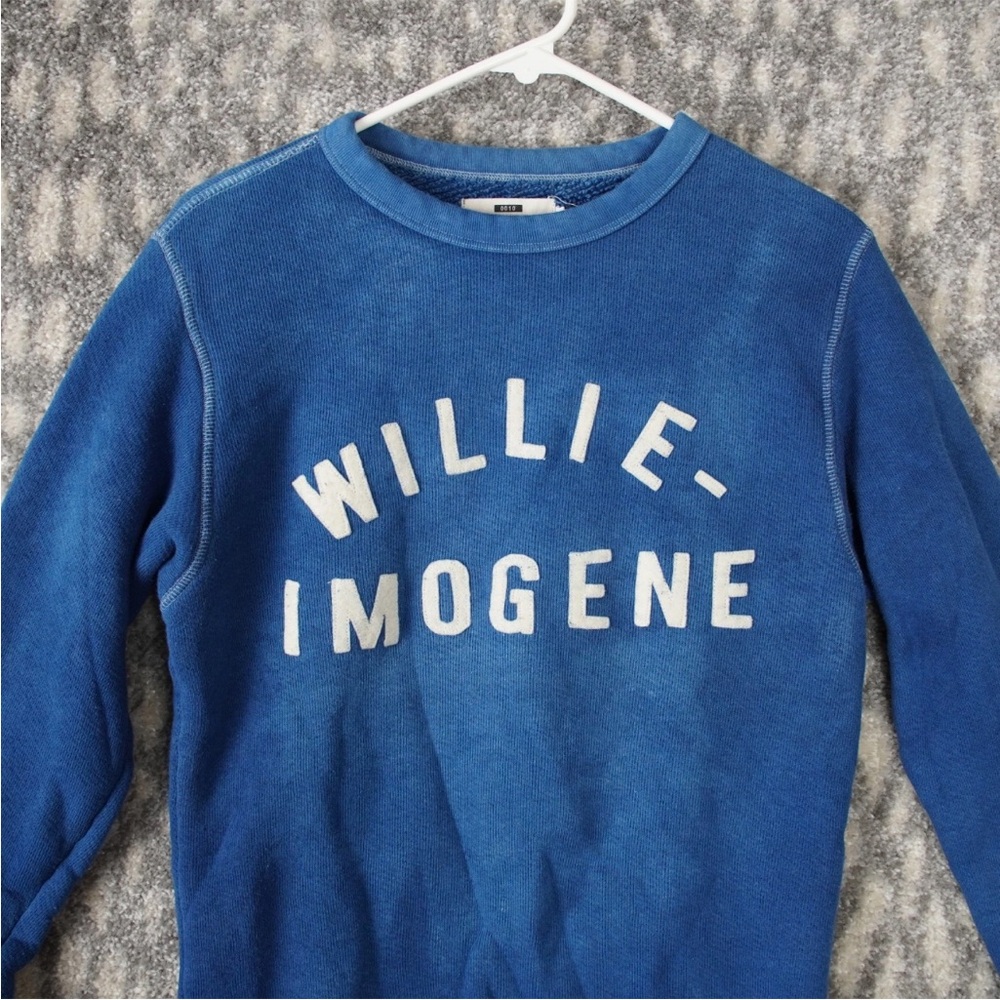 Imogene + Willie Indigo Sweatshirt Fleece Sz XS Limited Edition Blue 0010 - Picture 5 of 14